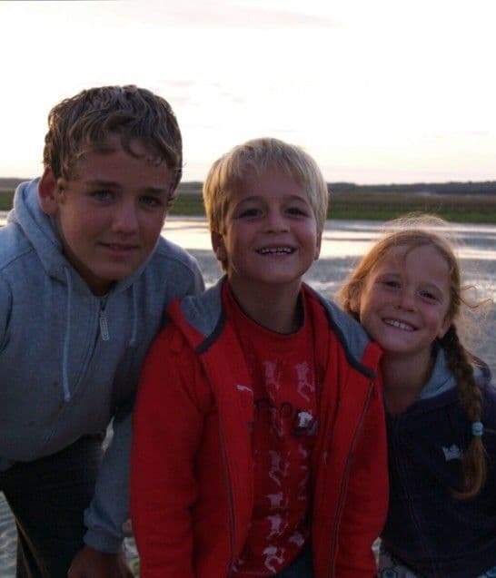 Niels met Palle en Jolien