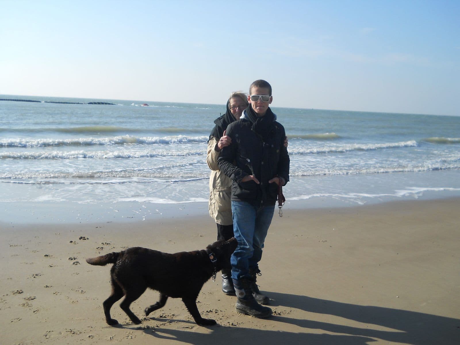 Op het strand