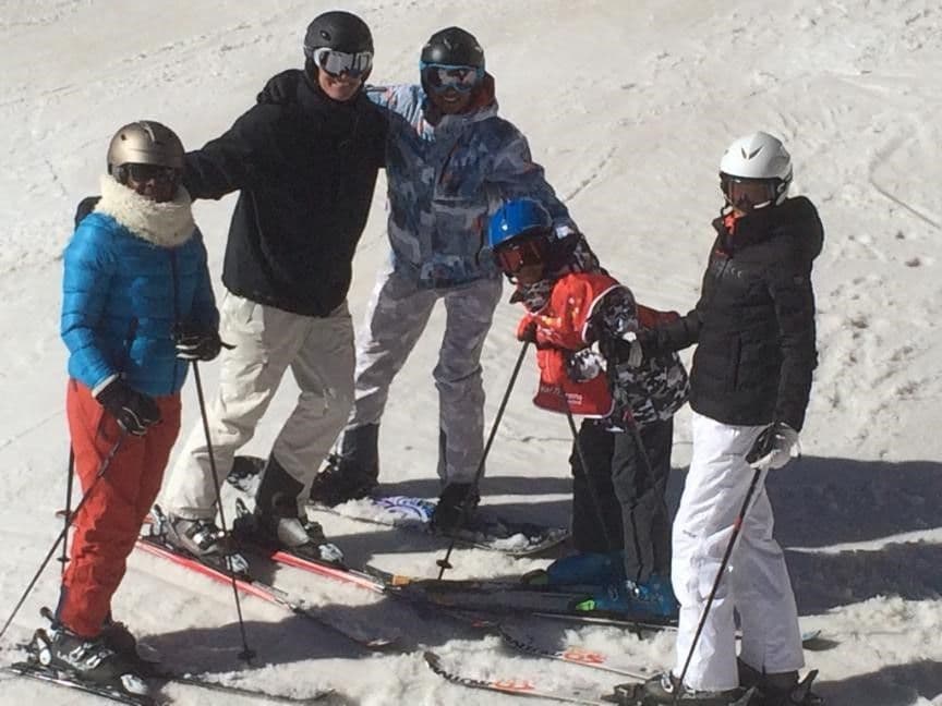 Het gezin op wintersport, Val Thorens 2015